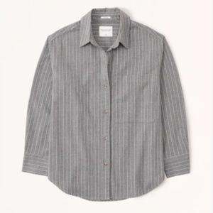 Abercrombie Oversized Grey Flannel Shirt - XXL **3 FOR 30**